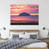 Ailsa Craig Sunset Leinwanddruck (Insitu (Schlafzimmer))