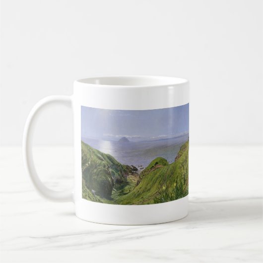 Ailsa Craig und die Insel Arran, Schottland Kaffeetasse (Links)