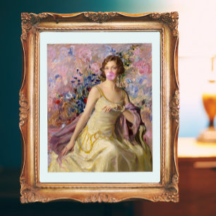 Ailsa Villard Flowers Pink Kaugummi Fotodruck