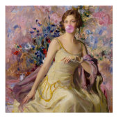 Ailsa Villard Flowers rosa Kaugummi Poster (Vorderseite)