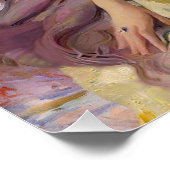 Ailsa Villard Flowers rosa Kaugummi Poster (Ecke)