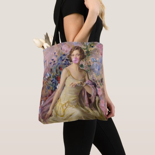 Ailsa Villard Flowers rosa Kaugummi Tasche (Von Nahem)