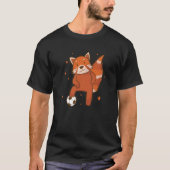 Ailuridae playing Soccer Bear Cat Bamboo T-Shirt (Vorderseite)