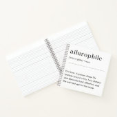 Ailurophile Definition - Katze Lover Notizblock (Innenseite)