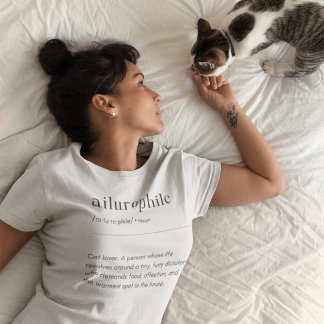 Ailurophile Definition - Katze Lover T-Shirt