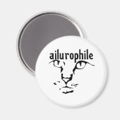 ailurophile Magnete Magnet (Vorderseite/Rückseite)
