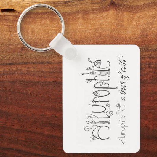 Ailurophile Schlüsselanhänger (Vorderseite)