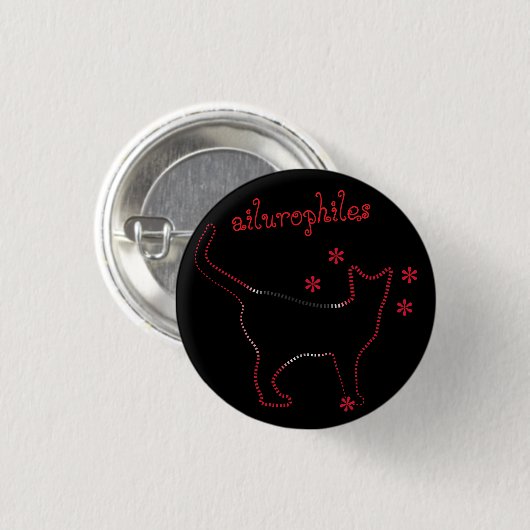 ailurophiles Cat Lovers Button (Vorne & Hinten)