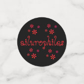 ailurophiles Cat Lovers Button Konfetti (Klein Vorderseite)