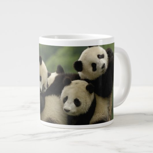 Ailuropoda melanoleuca) Jumbo-Tasse (Vorderseite Rechts)