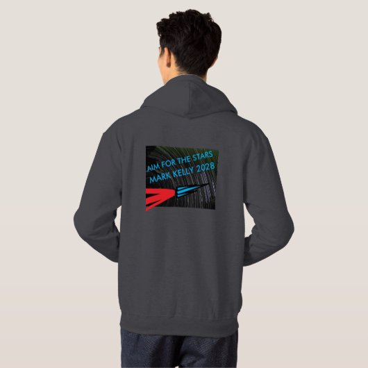 Aim for the Stars - Mark Kelly 2028 Hoodie (Schwarz voll)