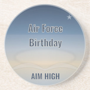 Aim High Air Force Geburtstag Untersetzer