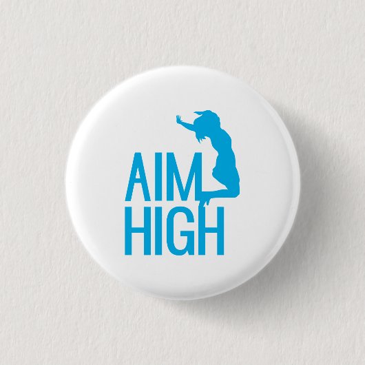 Aim High Blue Girl Jumper Button (Vorderseite)