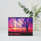 Aim High Card Postkarte (Stehend Vorderseite)