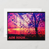 Aim High Card Postkarte (Vorne/Hinten)