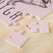 Aim High Cute Pig and Balloon Inspirational Puzzle (Seite)