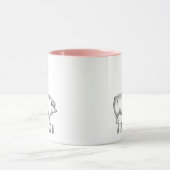 Aim High Cute Pig and Balloon Inspirational Tasse (Zentrum)