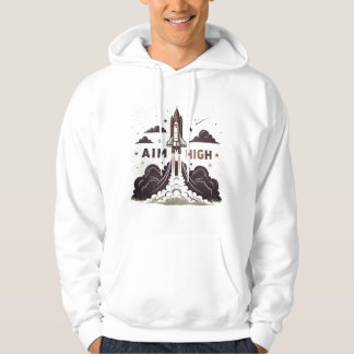 Aim High Hoodie – Inspirierendes Motivationszitat
