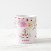 AIM HIGH Pink Gold Glitzer Einhorn Girls Kaffeetasse (Mittel)