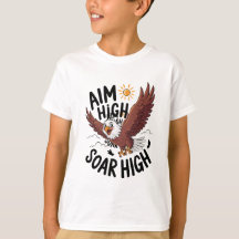 Aim High Soar Hoch Adler Motivierend Kunst
