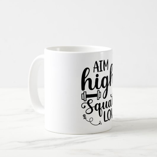 Aim High Squat Low Kaffeetasse (Vorderseite Links)