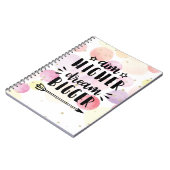 Aim Higher Dream Bigger Notizblock (Linke Seite)