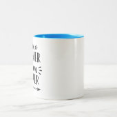 Aim Higher Dream Bigger Zweifarbige Tasse (Mittel)