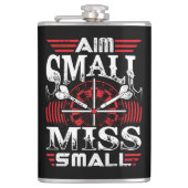 Aim Kleine Miss Kleine Vinyl Wrapped Flask 8 oz. Flachmann (Vorderseite)