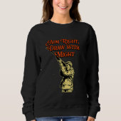 Aim Right and Draw Hunting Strategy Hunter Techniq Sweatshirt (Vorderseite)