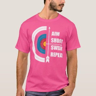 Aim Shoot oder Repeat Junter Archery T-Shirt