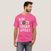 Aim Shoot oder Wiederholen Pool Player Funny Billi T-Shirt (Vorne ganz)