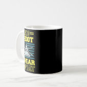 Aim Shoot Swear Wiederholung Billard Billard Pool  Kaffeetasse (Vorderseite Links)