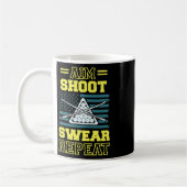 Aim Shoot Swear Wiederholung Billard Billard Pool  Kaffeetasse (Links)