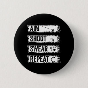 Aim Shoot Swear Wiederholung Funny Billiards 8-Bal Button