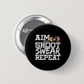Aim Shoot Swear Wiederholung für einen Pool Billar Button (Vorne & Hinten)