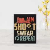 Aim Shoot Swear Wiederholung Karte (Gelbe Blume)