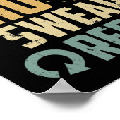 Aim Shoot Swear Wiederholung Poster (Ecke)