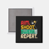Aim Shoot Swear Wiederholung Retro Snooker Geschen Magnet (Vorderseite/Rückseite)
