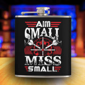 Aim Small Miss Small Dart Flask 6 oz. Flachmann