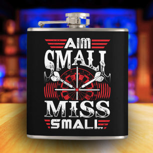 Aim Small Miss Small Dart Flask 6 oz. Flachmann