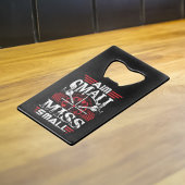 Aim Small Miss Small - Dart Player Geldbeutel Flaschenöffner