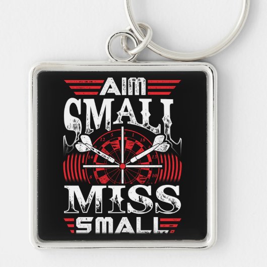 Aim Small Miss Small Premium Dart Schlüsselanhänger (Vorne)