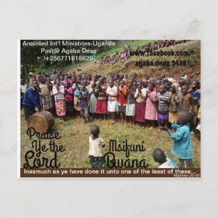 AIM-Uganda Praise Ye the Lord Postcard Postkarte