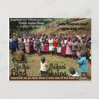 AIM-Uganda Praise Ye the Lord Postcard Postkarte