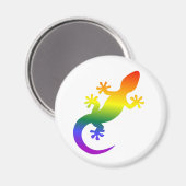 Aimant Gecko Regenbogen Magnet (Vorderseite/Rückseite)