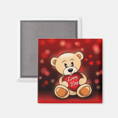 Aimant L'ourson t'aime Magnet (Vorderseite/Rückseite)