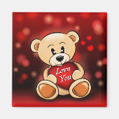 Aimant L'ourson t'aime Magnet (Vorne)