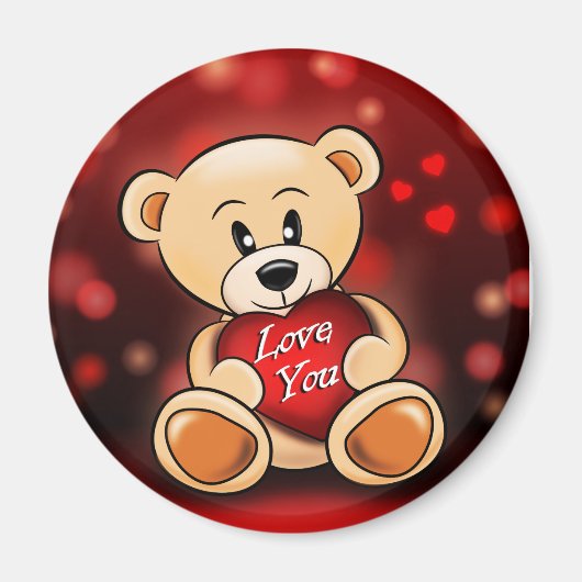 Aimant L'ourson t'aime Magnet (Vorne)