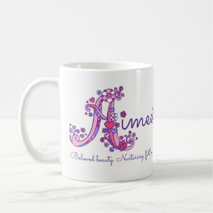 Aimee dekorative A Monogramm-Tasse Namensbedeutung Kaffeetasse