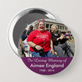 Aimee England Denkmal-Knopf Button (Vorne & Hinten)